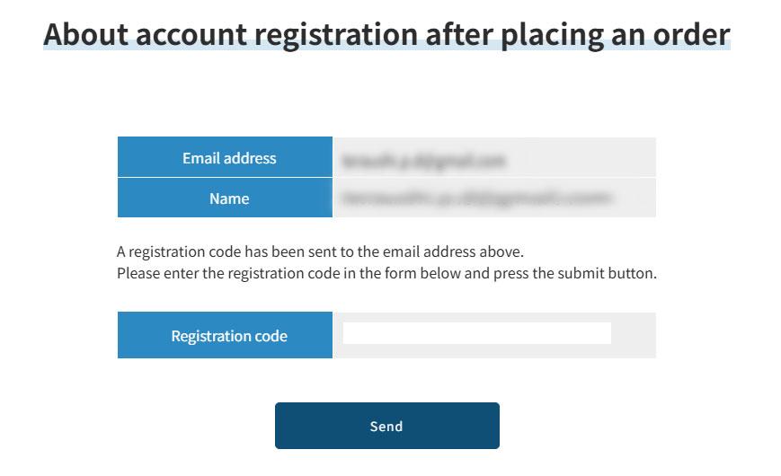 Registration screen image